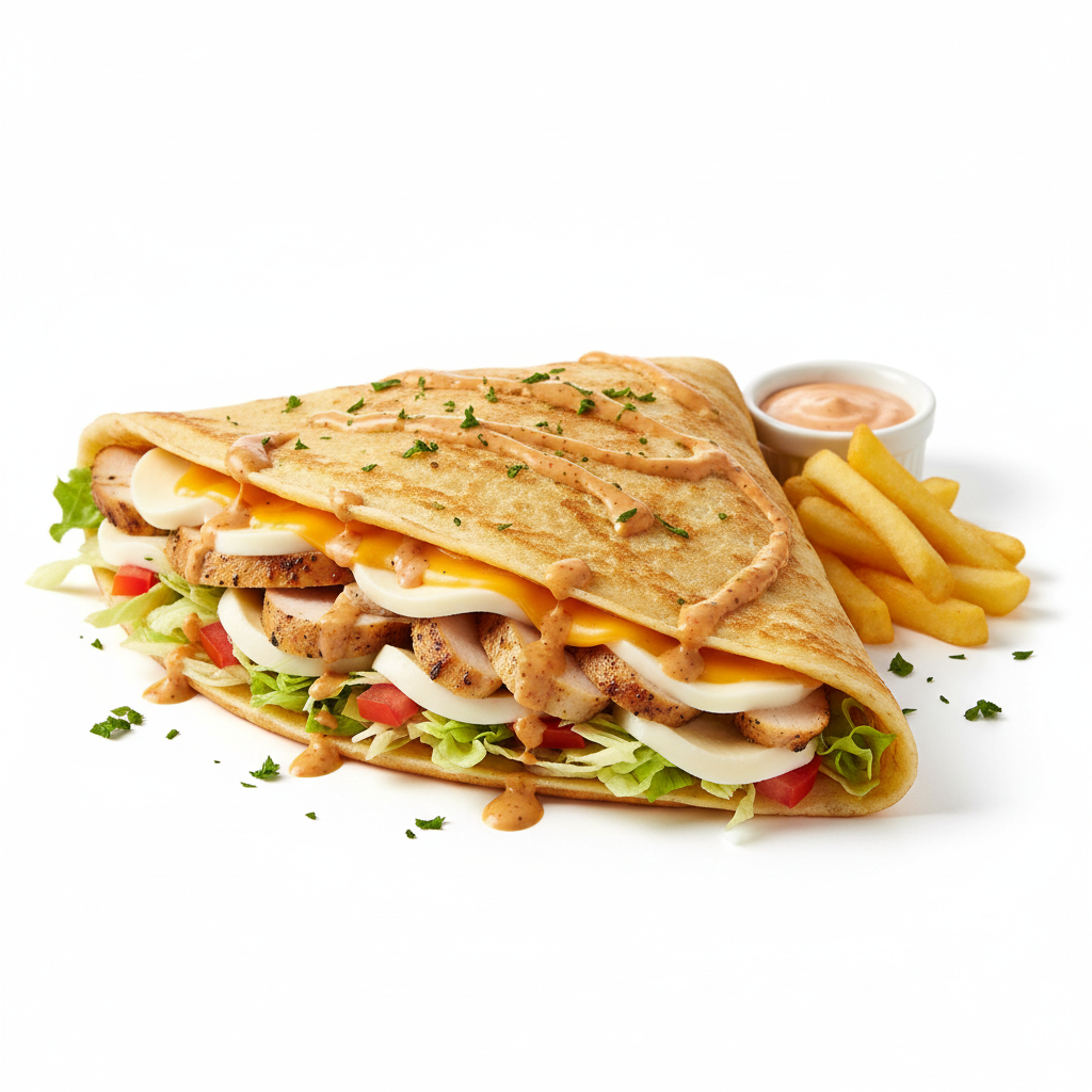 صورة كريب بـ لحمه ا ميكس لحوم